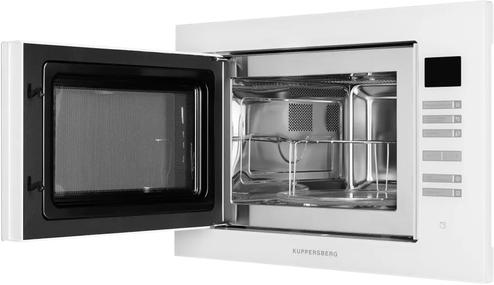 Встраиваемая микроволновая печь Kuppersberg HMW 645 W белый, 25 л, 900 Вт, переключатели - сенсор, вид 3