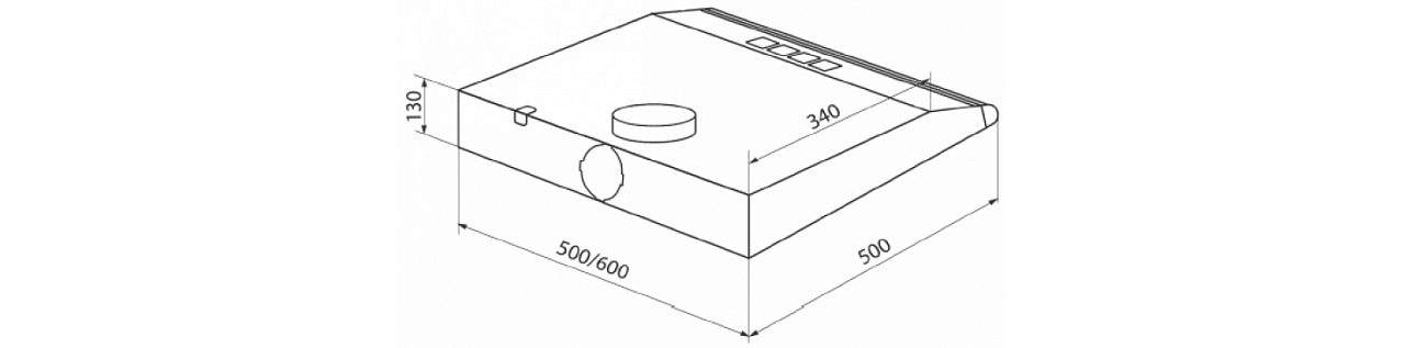Размеры козырьковых вытяжек Размеры встраиваемых вытяжек Kuppersberg