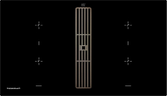 Индукционная варочная панель с вытяжкой Kuppersbusch KMI 9850.0 SR Black Chrome