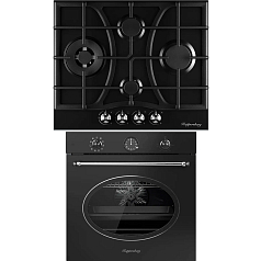 Комплект Kuppersberg варочная панель FS 610 Ant Silver + духовой шкаф SR 610 ANT Silver