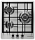 Газовая варочная панель Kuppersberg FS 49 X