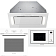 Комплект Kuppersberg вытяжка INNOVA V 60 White + микроволновая печь HMW 655 W + духовой шкаф FH 611 W