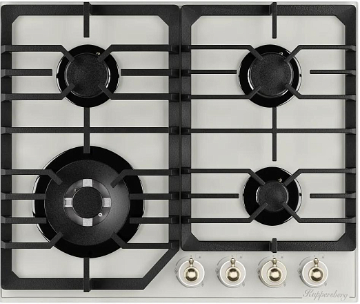 Газовая варочная панель Kuppersberg FG 601 W Silver preview 3