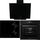 Комплект Kuppersberg вытяжка F 605 B + варочная панель ICS 614 + духовой шкаф HO 615 BX