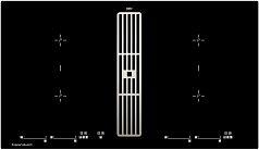 Индукционная варочная панель с вытяжкой Kuppersbusch KMI 9800.0 SR Stainless Steel