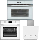 Комплект Kuppersberg вытяжка F 693 W + микроволновая печь HMWZ 969 W + духовой шкаф FZH 611 W