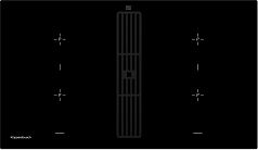 Индукционная варочная панель с вытяжкой Kuppersbusch KMI 9850.0 SR Black Velvet